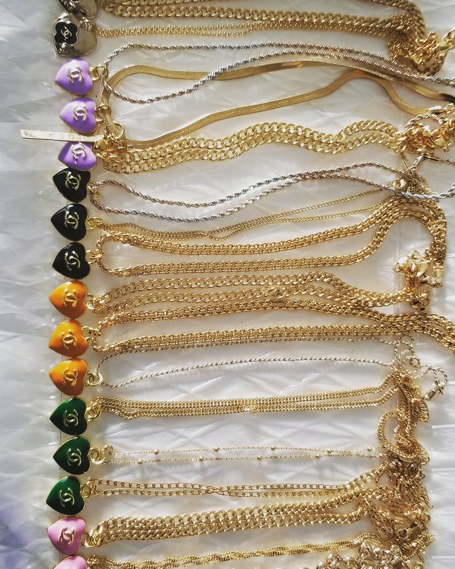 Repurposed Jewelry- All the colors of the rainbow!