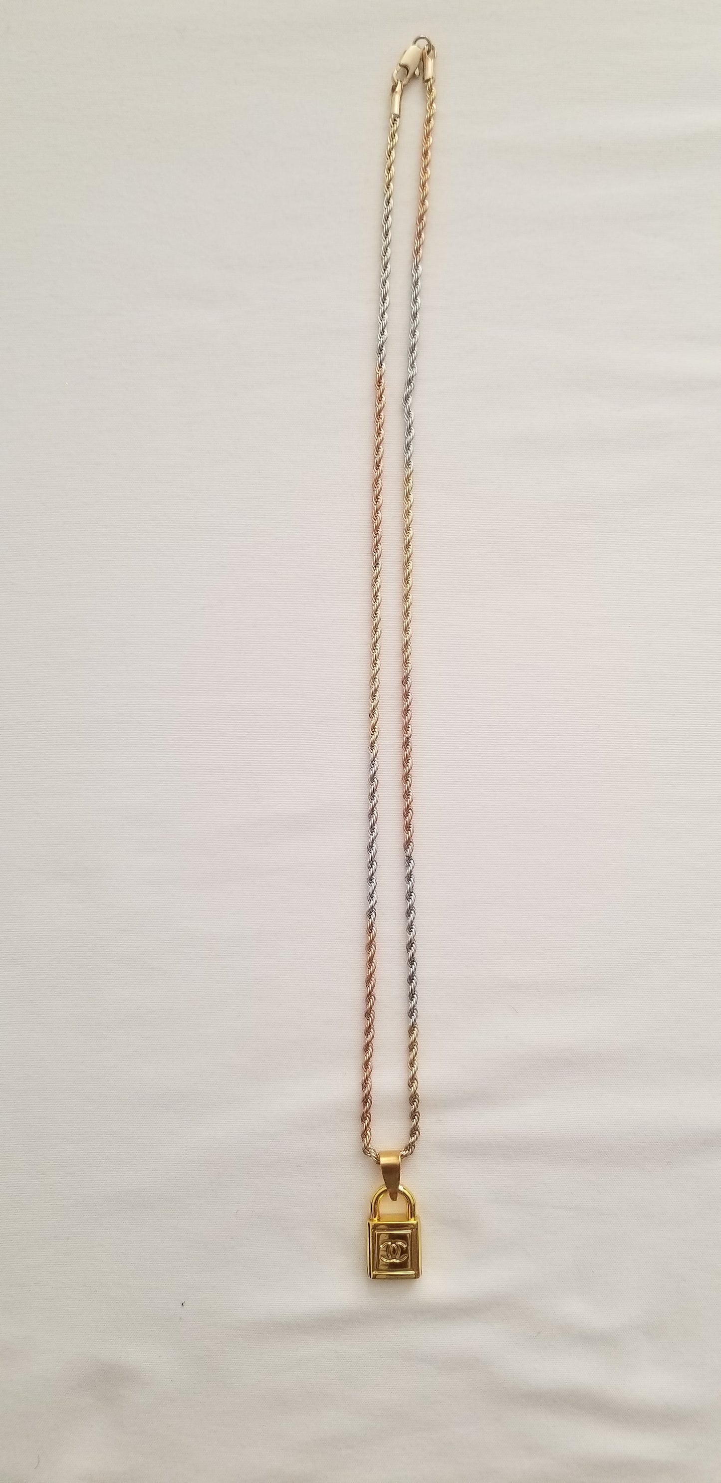 Chanel Small Lock Necklace Repurposed