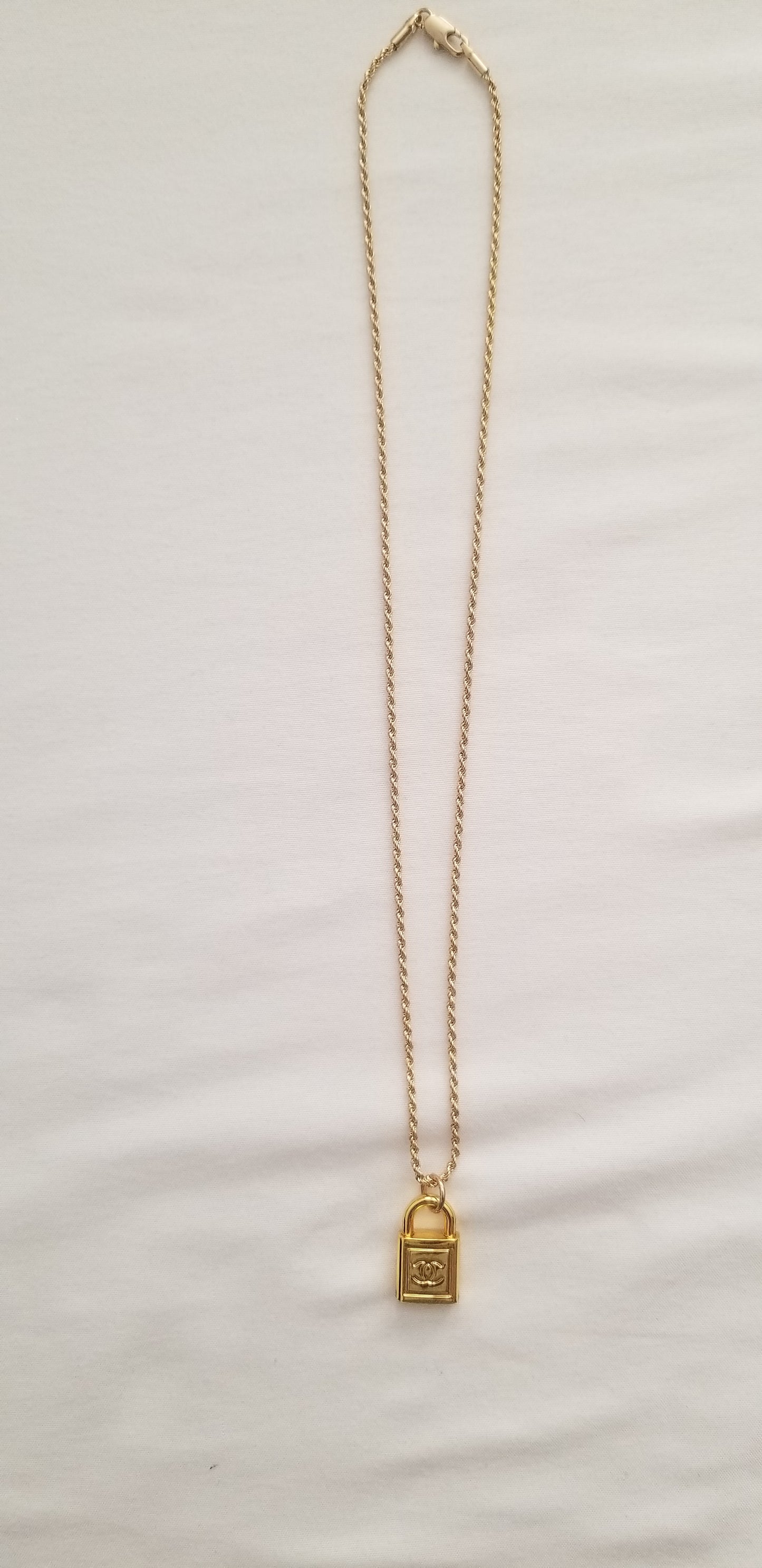 Chanel Small Lock Necklace Repurposed