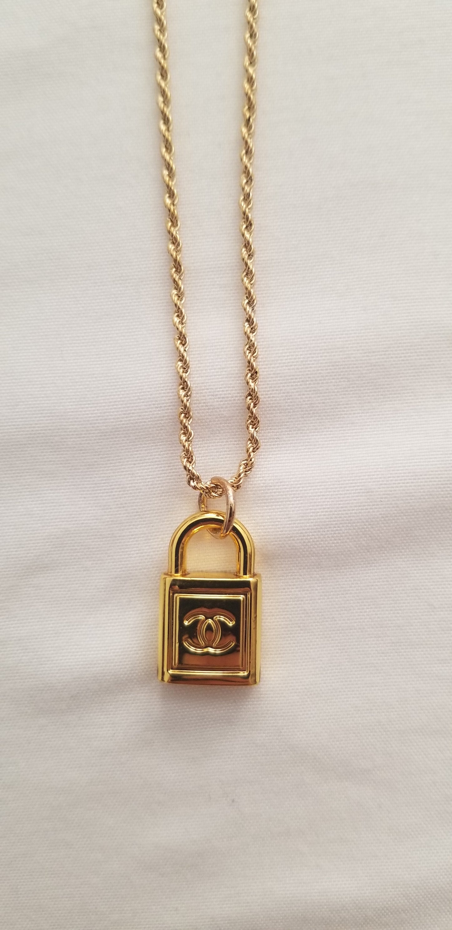 Chanel Small Lock Necklace Repurposed