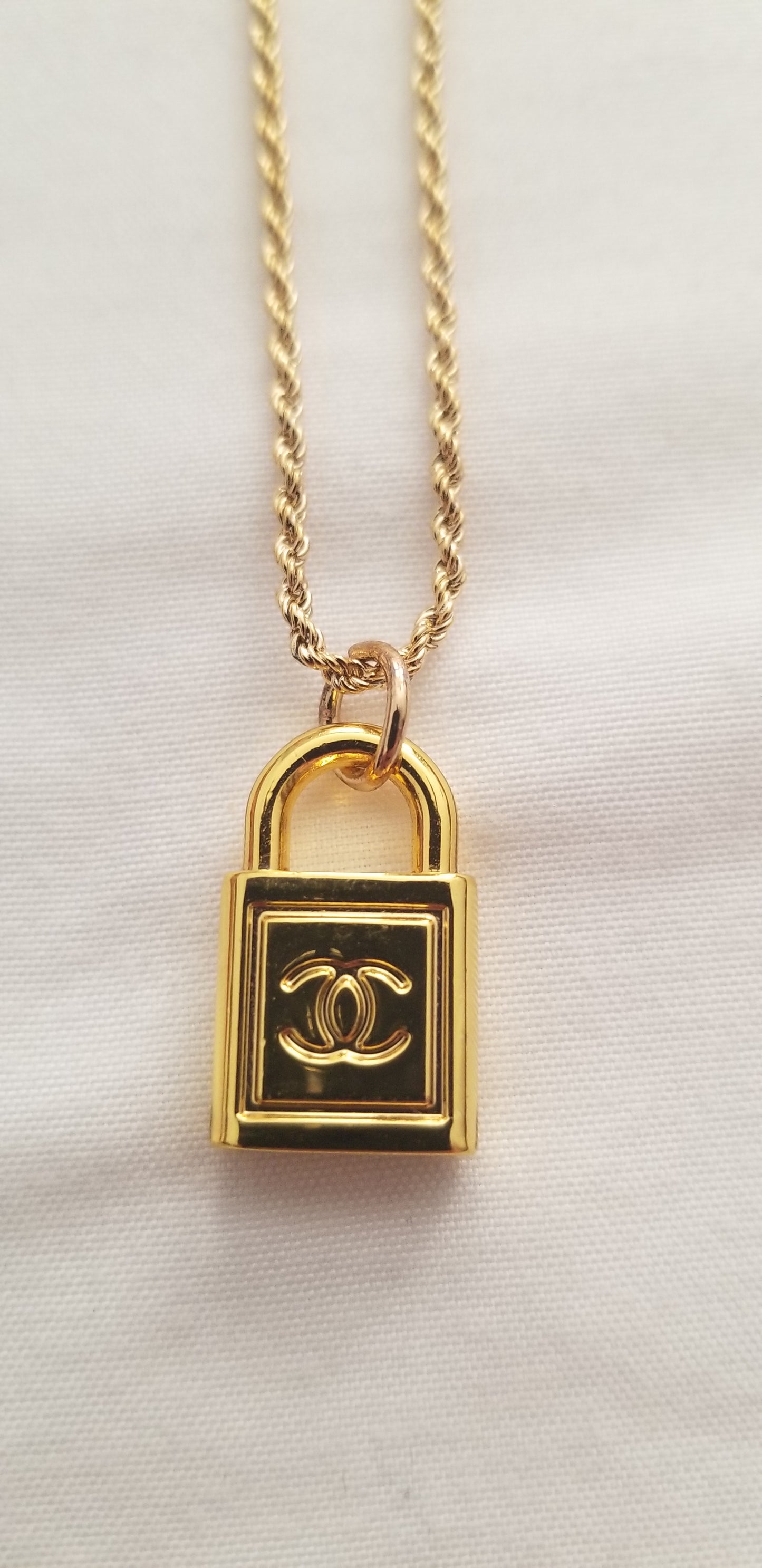 Chanel Small Lock Necklace Repurposed