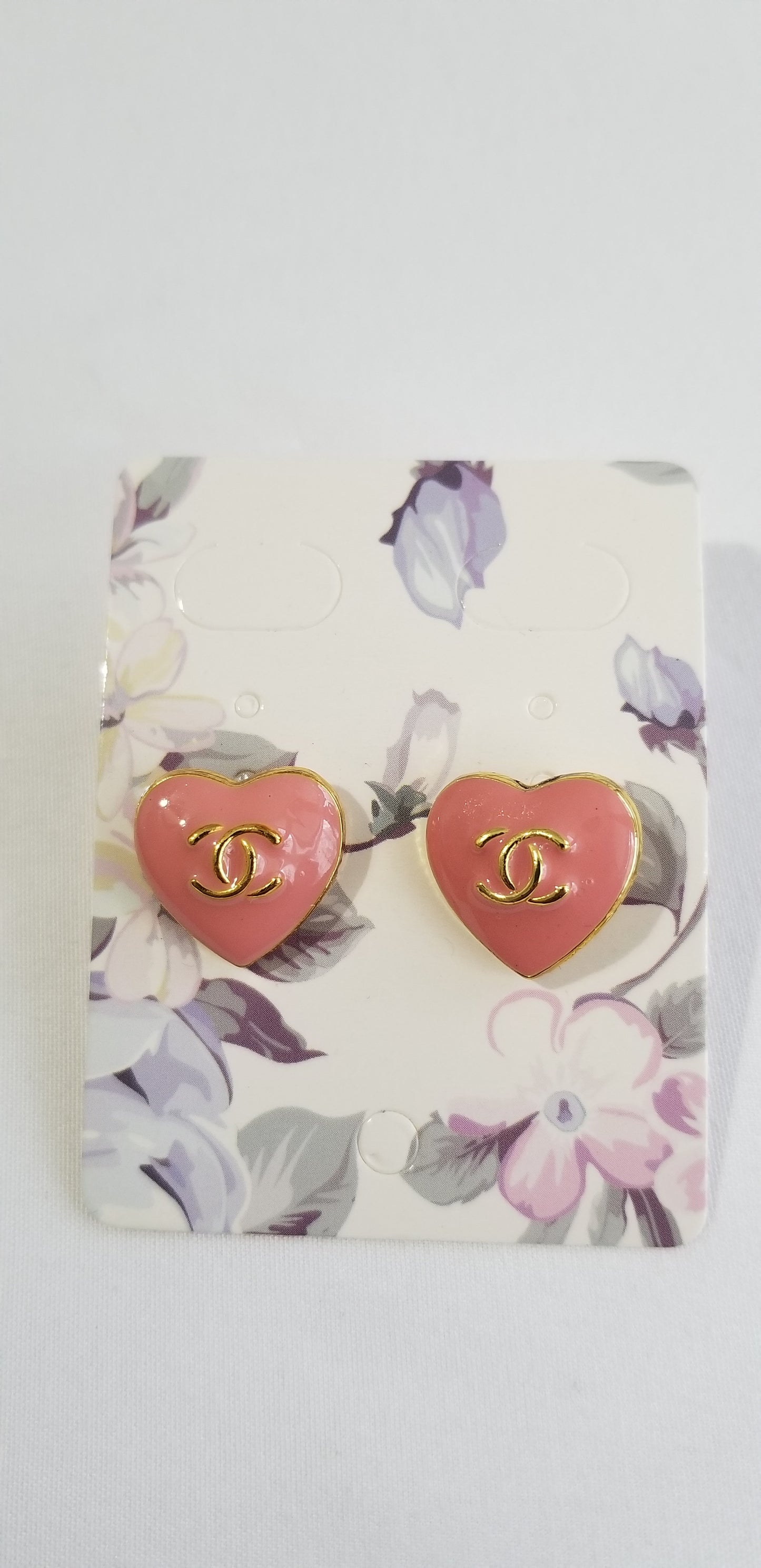 Chanel Pink Hearts Earrings Repurposed – LazyBeachNYC