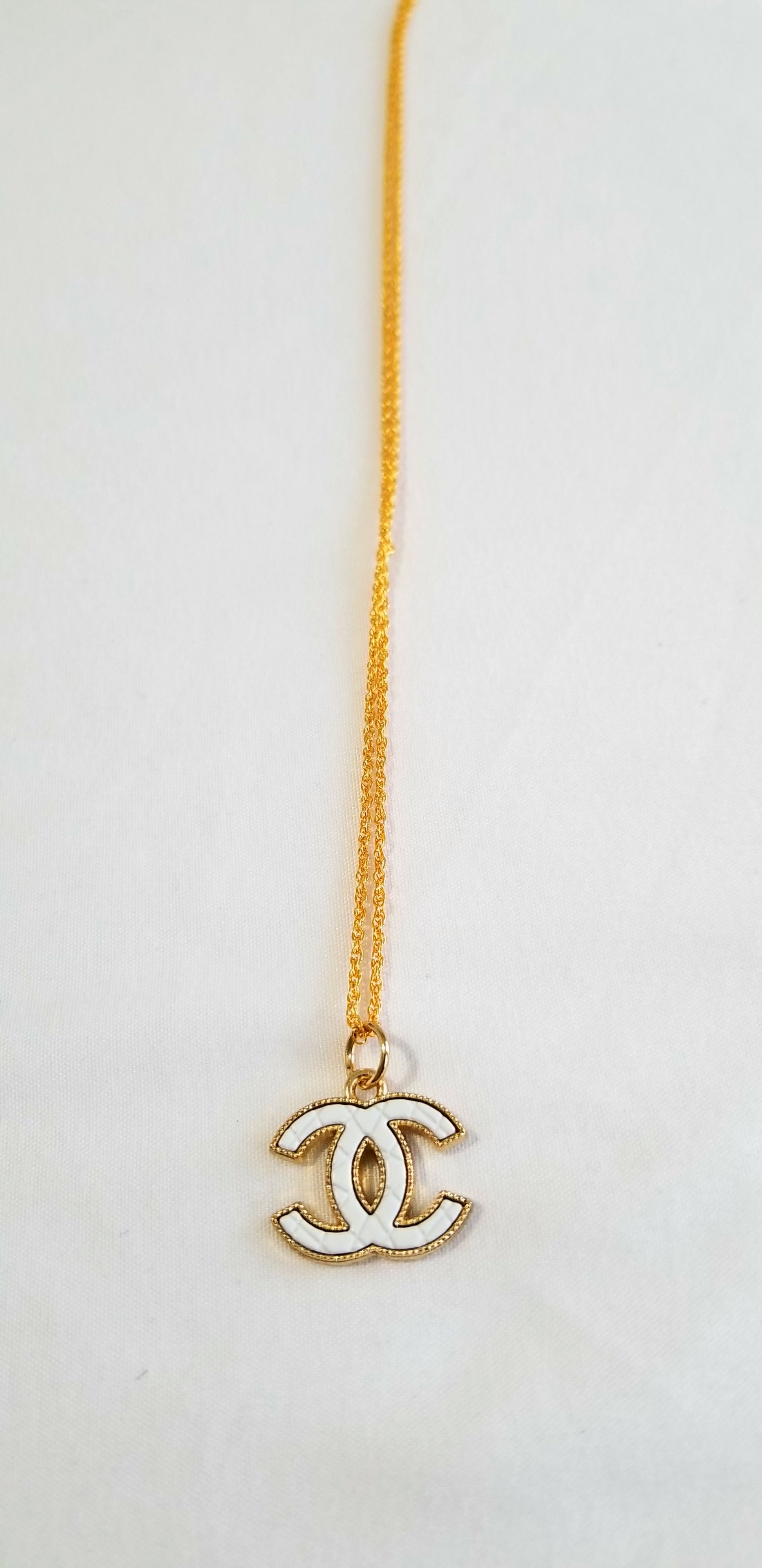 Chanel Gold Quilted 'CC' Necklace Large Q6J0NH17D5045 | WGACA